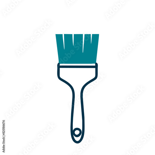 Paint brush tool isolated icon 