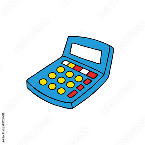 cute calculator with vector style
