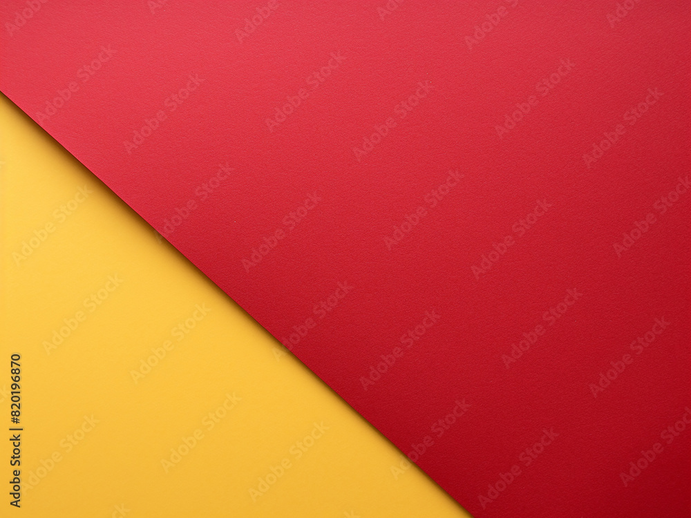 A yellow backdrop features geometric patterns in red and blue, with a smooth paper texture A yellow backdrop features geometric patterns in red and blue, with a smooth paper texture