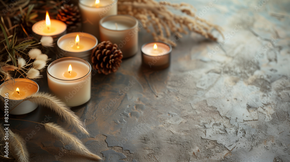 Group of Lit Candles on Table Group of Lit Candles on Table