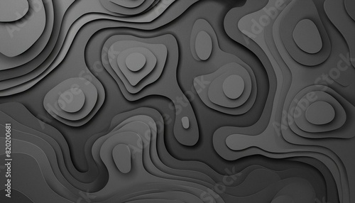 Paper cut black and white background