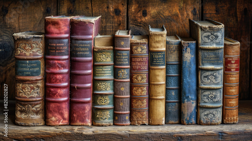 old books. knowledge with standing test of time. Wide format
