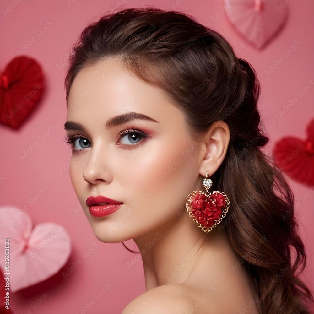 portrait of a woman with rose portrait of a woman with rose