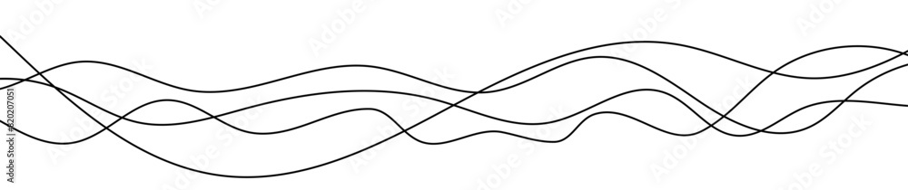 Thin curved wavy lines Thin curved wavy lines