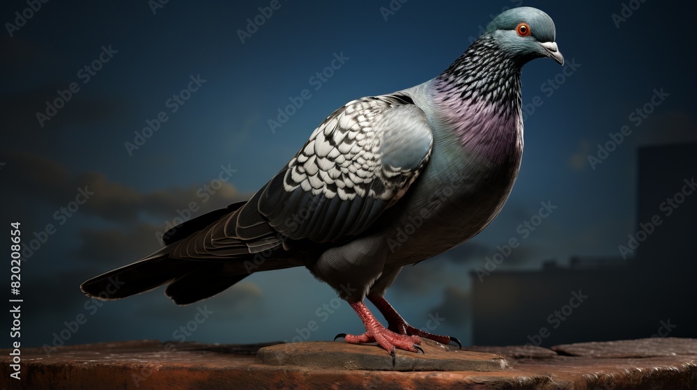 Fototapeta premium Liverpool Pigeon - Extinct since 20th century, once inhabited Solomon Islands.