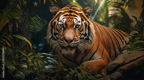 Javan Tiger - Tragically extinct, majestic Indonesian feline. photo