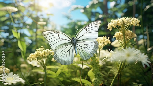 Madeiran Large White Butterfly - Functionally extinct, butterfly species native to Madeira. photo