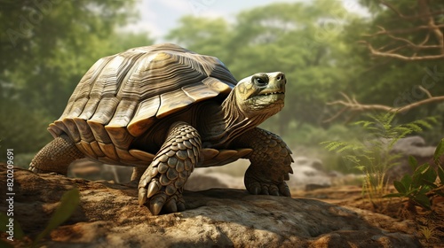 Pinta Island Tortoise - Functionally extinct, once roamed the Galápagos. photo