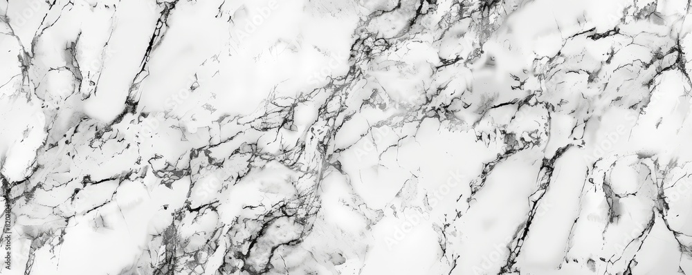 Marble texture, white with grey veins, polished and smooth, realistic details, high resolution, digital art