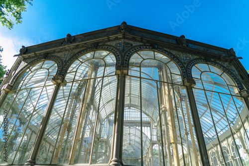 Wallpaper Mural Photograph of the Crystal Palace in El Retiro park. Architecture. City of Madrid. Green area. European tour Torontodigital.ca