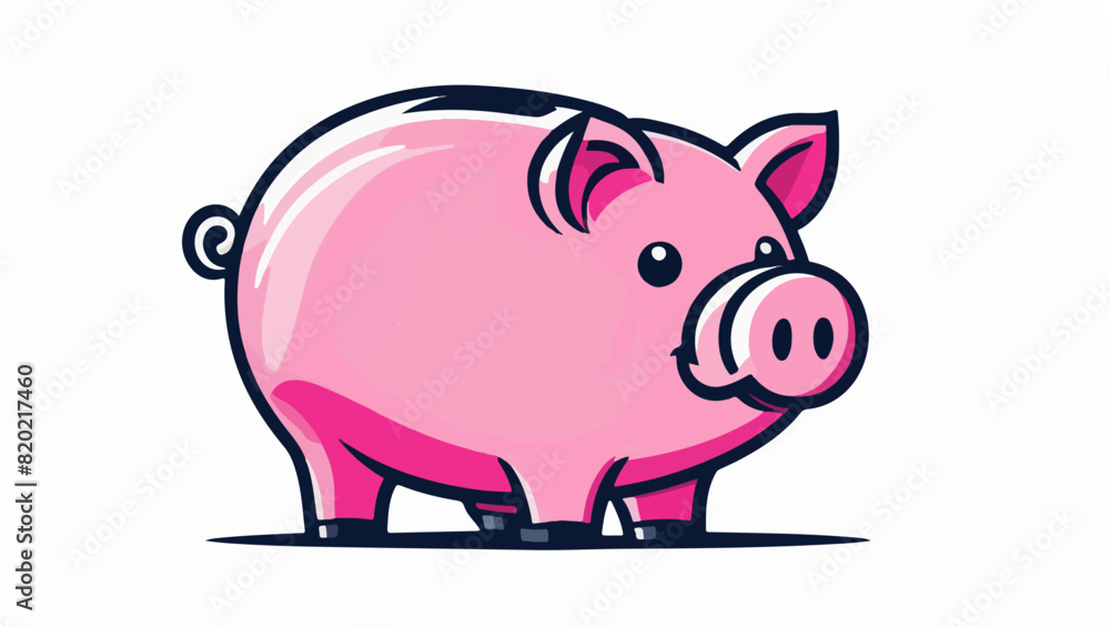 Piggy Bank Vector Design for Personal Finance and Investment Piggy Bank Vector Design for Personal Finance and Investment