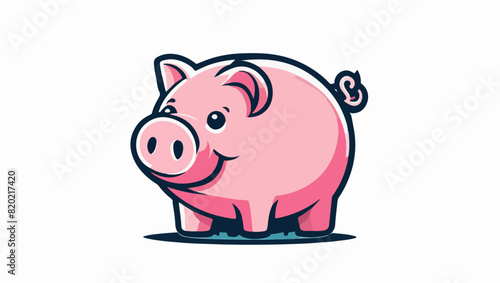 Colorful Piggy Bank Icon for Money Management and Budgeting