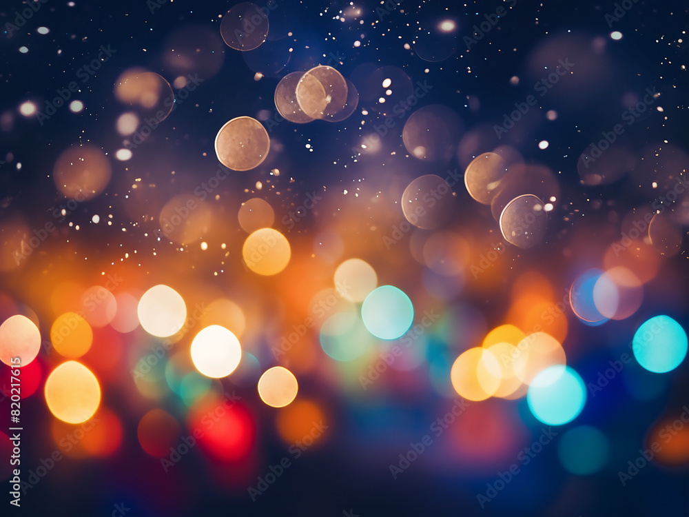 Nobody in sight, bright colored bokeh blur the background Nobody in sight, bright colored bokeh blur the background