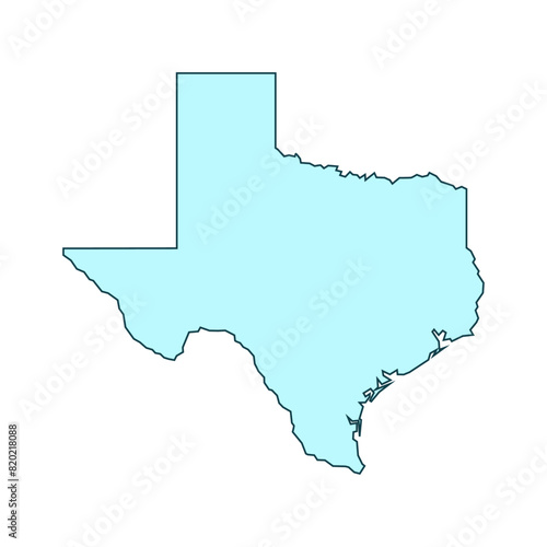 Texas map icon photo
