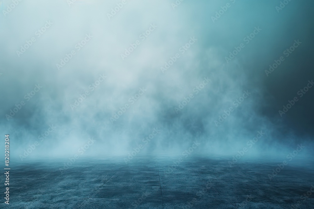 A foggy, misty sky with a blue background A foggy, misty sky with a blue background