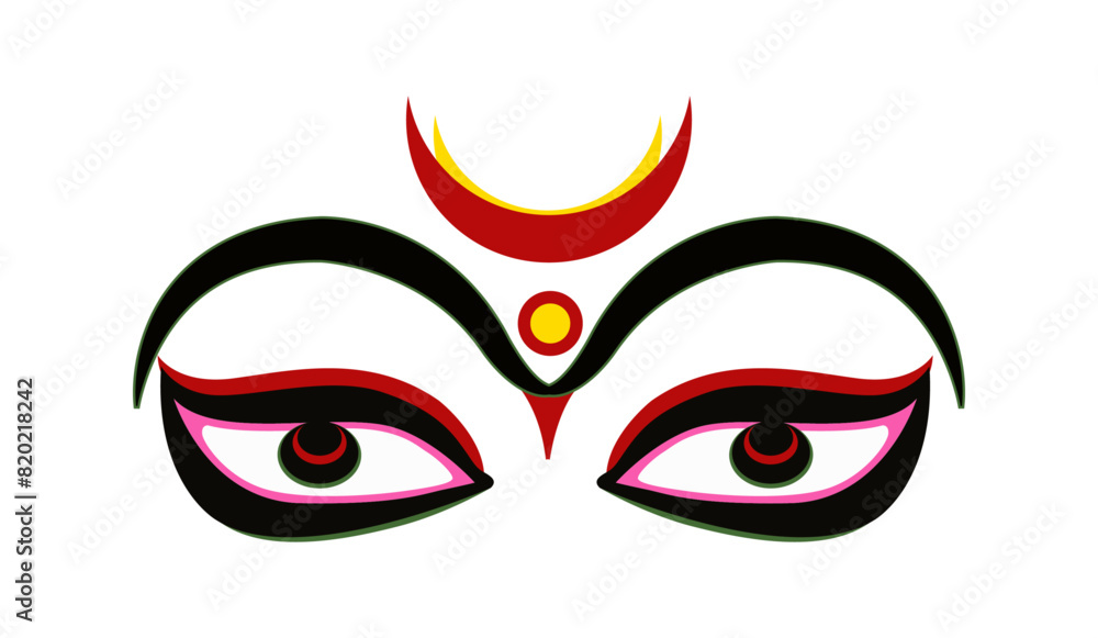 Lord Durga face icon Lord Durga face icon