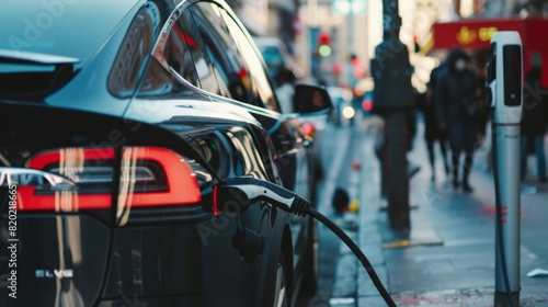 Electric Vehicle Charging Point in Urban Environment