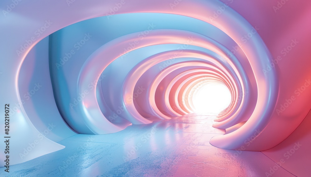 A long tunnel with a bright light shining through it A long tunnel with a bright light shining through it
