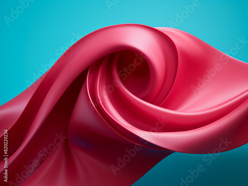 Twisted paper in pink and burgundy adds flair to turquoise