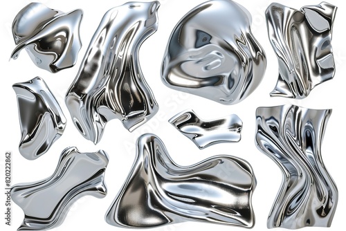 Wavy molten aluminium. 