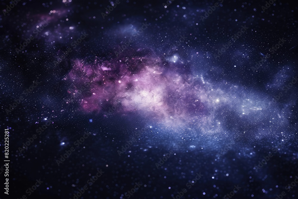 Naklejka premium Vibrant colors of the galaxy at night