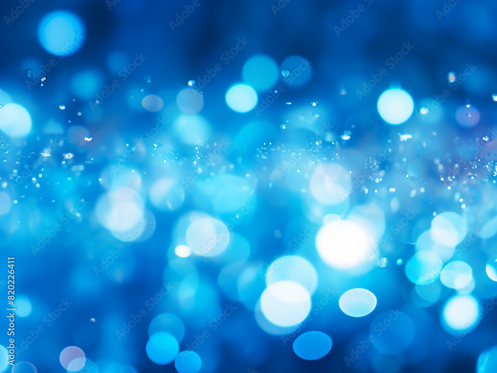 Abstract blue bokeh light blurs in the backdrop Abstract blue bokeh light blurs in the backdrop