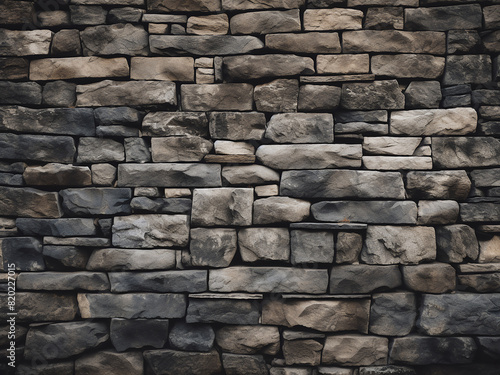 An aged stone wall provides a rustic backdrop