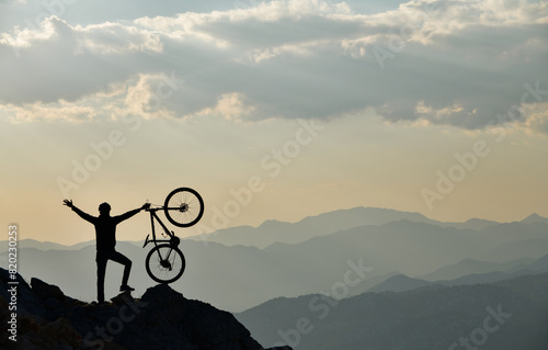 Mountain Biker's Peak Achievement photo