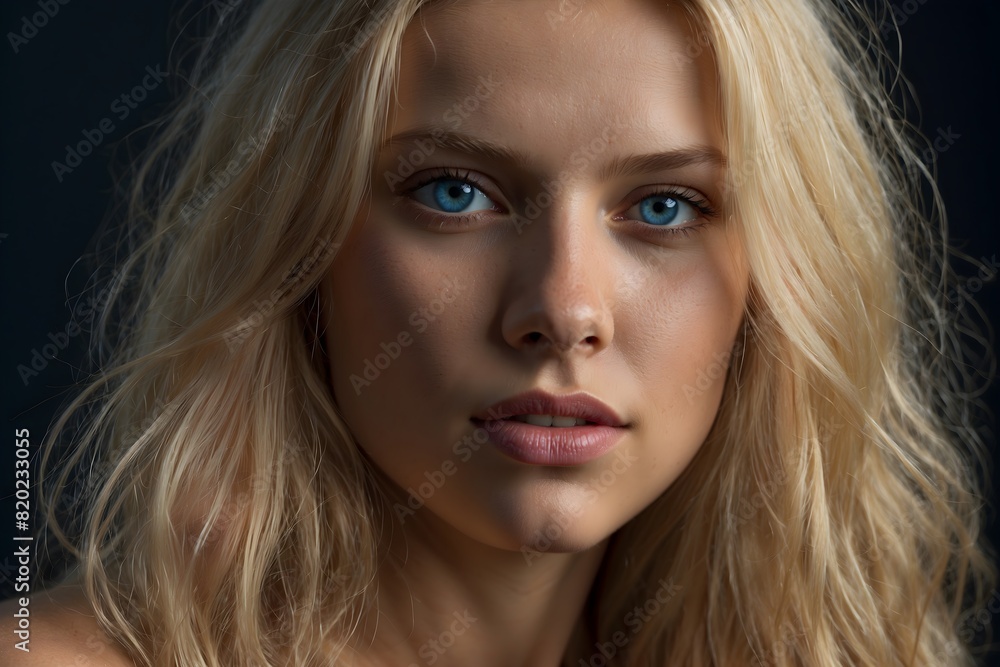 Mesmerizing Beauty: Blonde Hair and Blue Eyes Mesmerizing Beauty: Blonde Hair and Blue Eyes