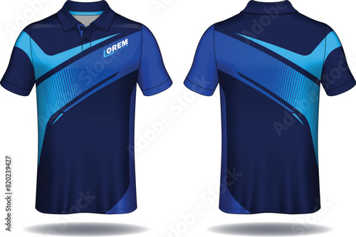 T-shirt polo design, Sport jersey template.
