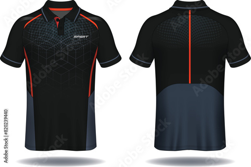 T-shirt polo design, Sport jersey template.
