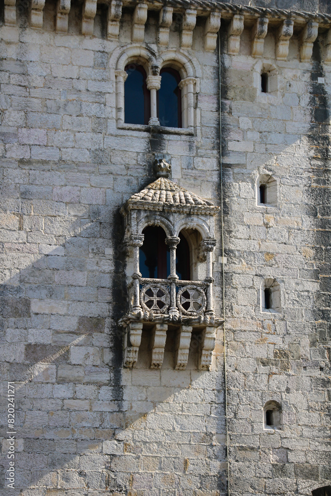 The Belém Tower is an old military construction, located at the mouth of the Tagus River, in the Santa Maria de Belém neighborhood, together with the Jerónimos Monastery in Lisbon, Portugal. The Belém Tower is an old military construction, located at the mouth of the Tagus River, in the Santa Maria de Belém neighborhood, together with the Jerónimos Monastery in Lisbon, Portugal.