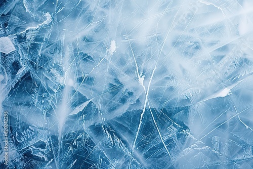 A background of ice with frozen textures