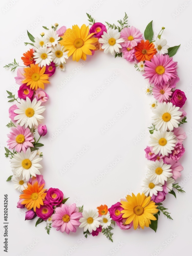 A vibrant square frame composed entirely of colorful flowers. Perfect for framing photographs, invitations, greetings cards or any other creative project. A vibrant square frame composed entirely of colorful flowers. Perfect for framing photographs, invitations, greetings cards or any other creative project.