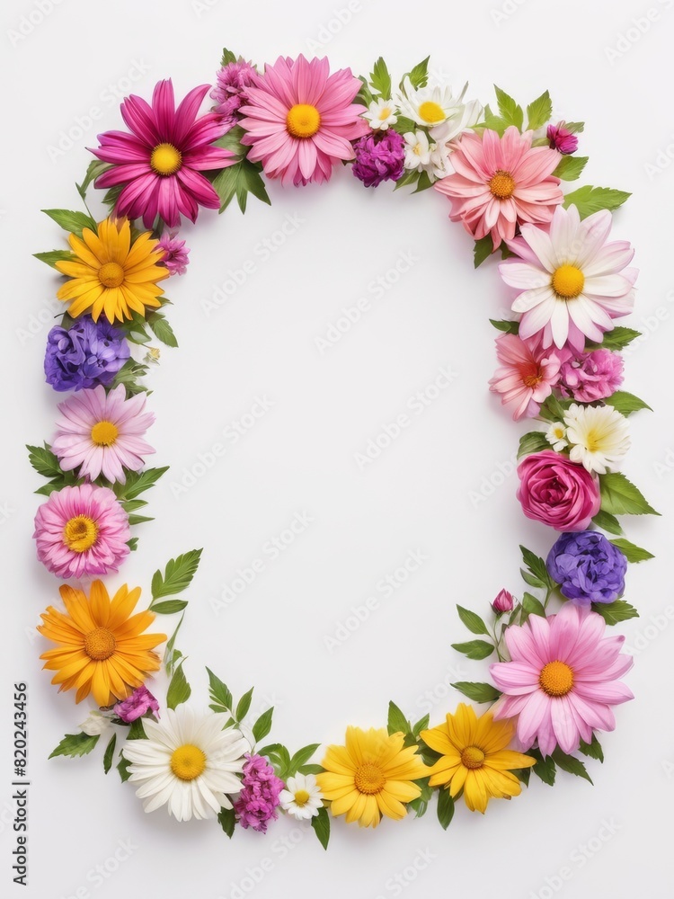A vibrant square frame composed entirely of colorful flowers. Perfect for framing photographs, invitations, greetings cards or any other creative project. A vibrant square frame composed entirely of colorful flowers. Perfect for framing photographs, invitations, greetings cards or any other creative project.