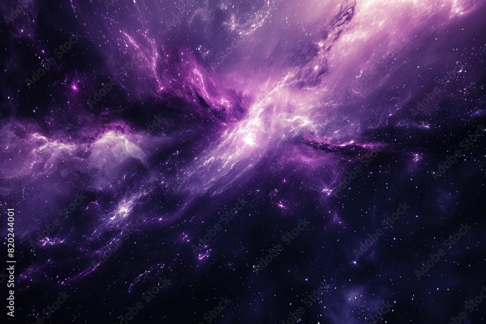Fototapeta premium Amazing cosmic scene with stars and planets