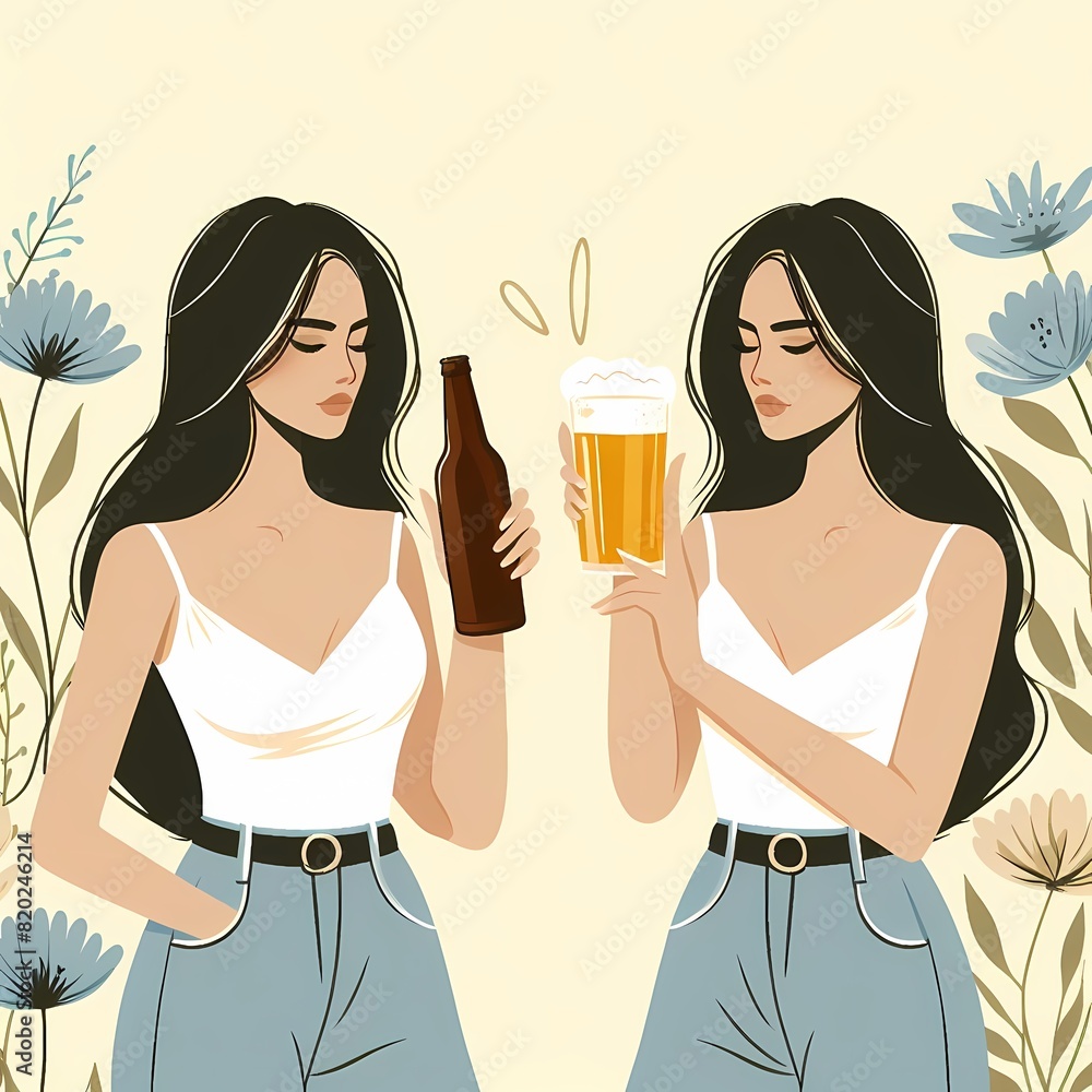 Cheers to International Beer Day: Vibrant Illustration Celebrating Global Brews Cheers to International Beer Day: Vibrant Illustration Celebrating Global Brews