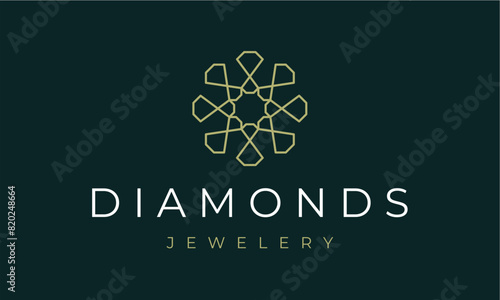 Diamonds jeweler fashion logo design ideas 