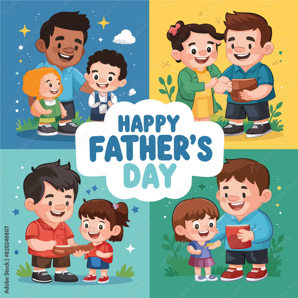 Father's day Illustrations vector-04.eps Father's day Illustrations vector-04.eps