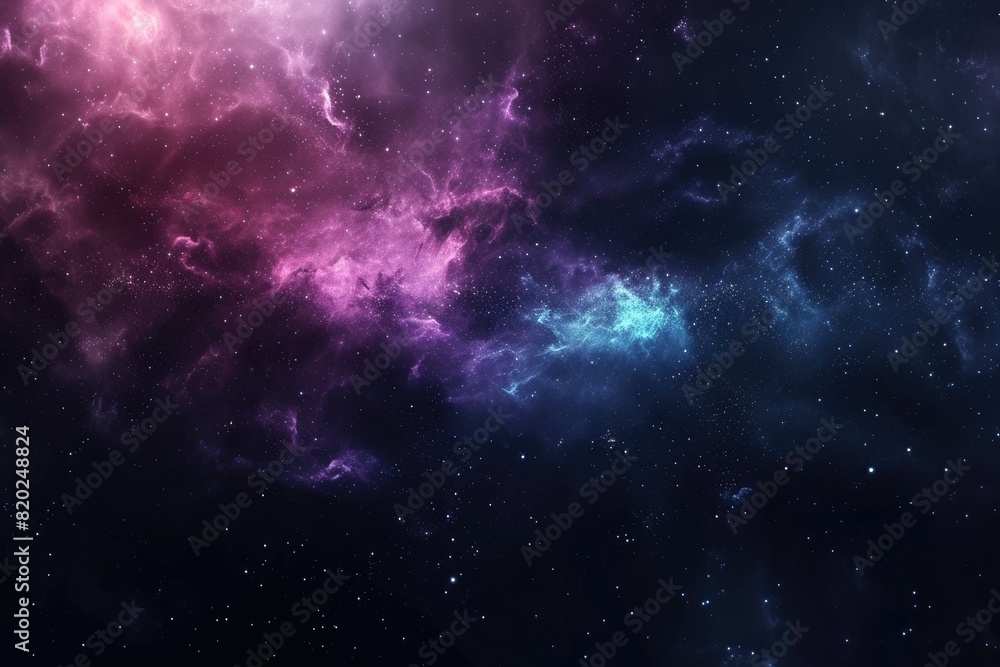 Naklejka premium Colorful galaxy with cosmic dust and nebulas