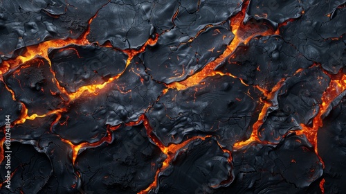 Lava texture fire background rock volcano magma molten hell hot flow flame pattern seamless. Earth lava crack volcanic texture ground fire burn explosion stone liquid black red inferno planet relief. 