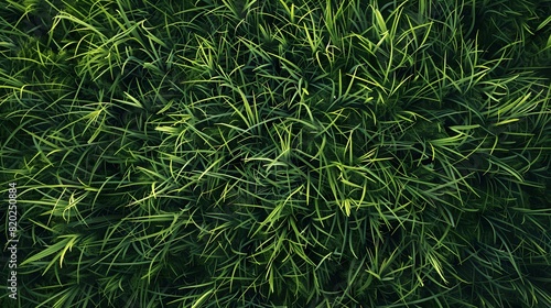 Fresh Green Grass Background Generative Ai