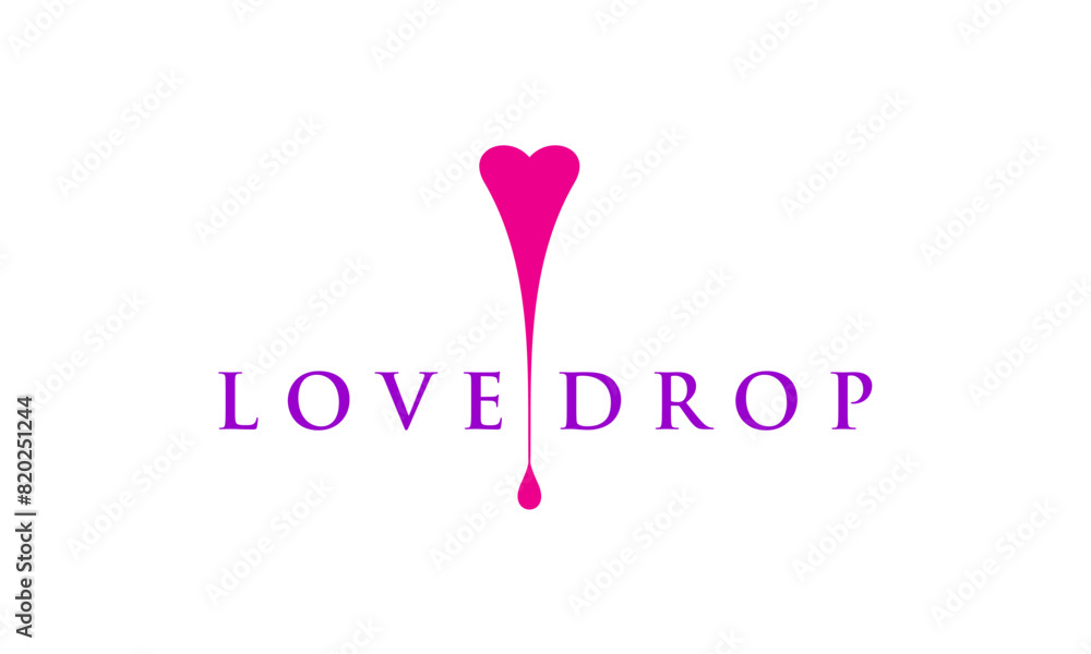 Love drop logo design ideas 