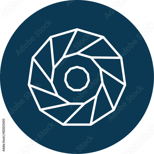 Obraz na plátně Polyhedron Icon