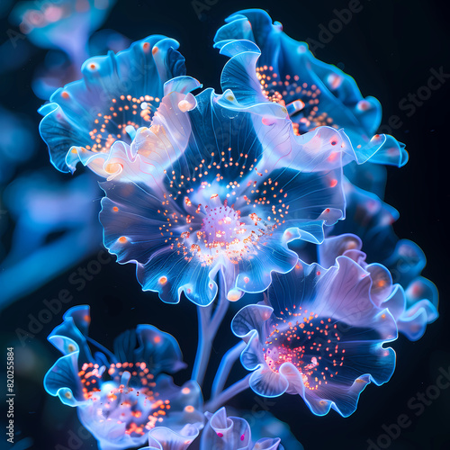 Spectacular Underwater Floral Symphony. photo
