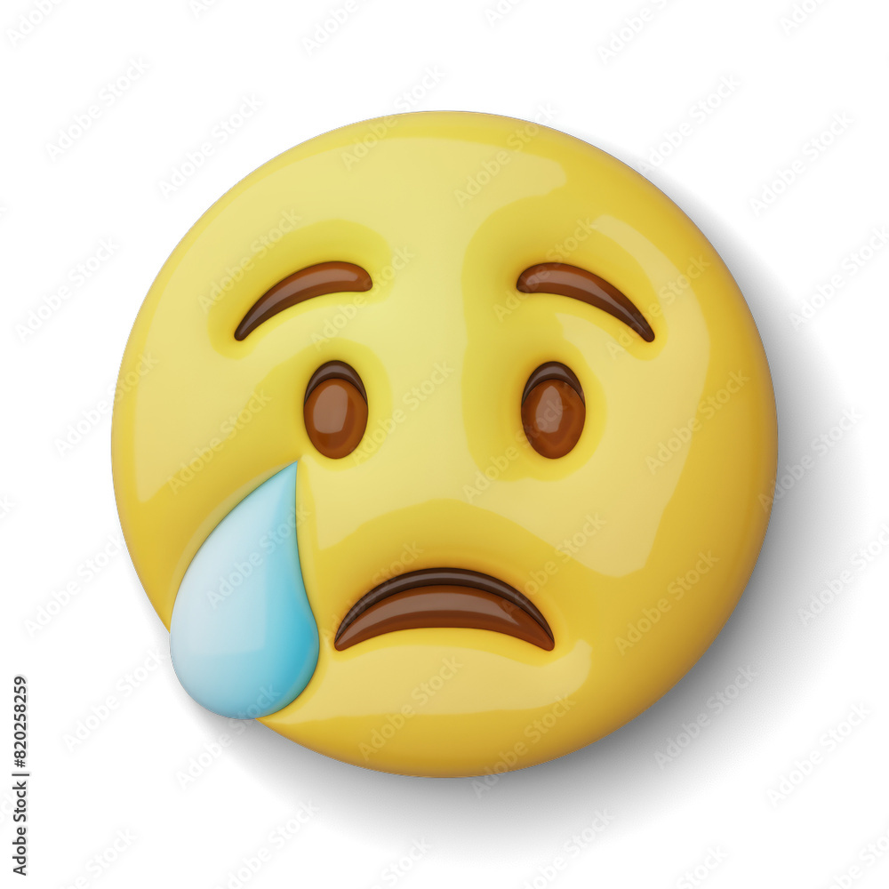 Crying emoji with tear, transparent PNG, emotional expression
Crying emoji with tear, transparent PNG, emotional expression