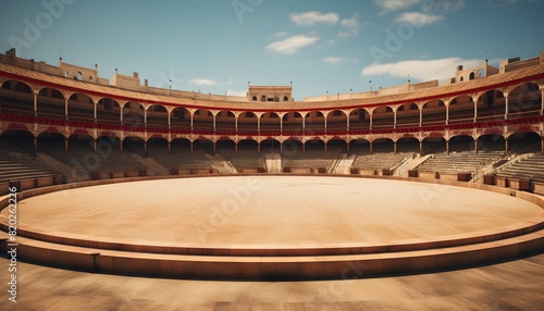 Spanish bullring arena in Spain for traditional fight of bulls