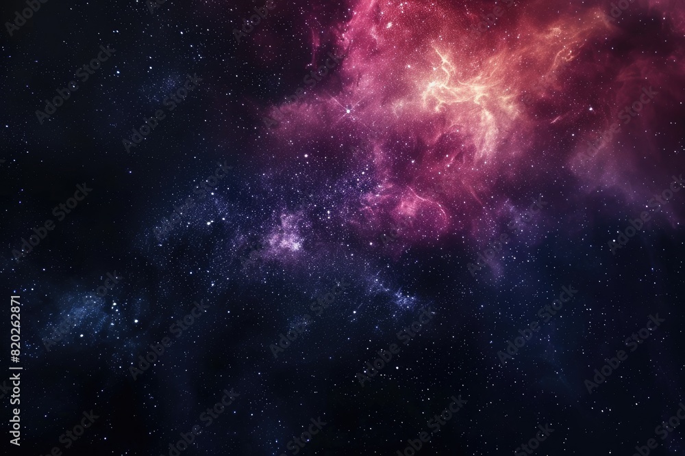 Fototapeta premium Colorful galaxy with nebulas and cosmic dust