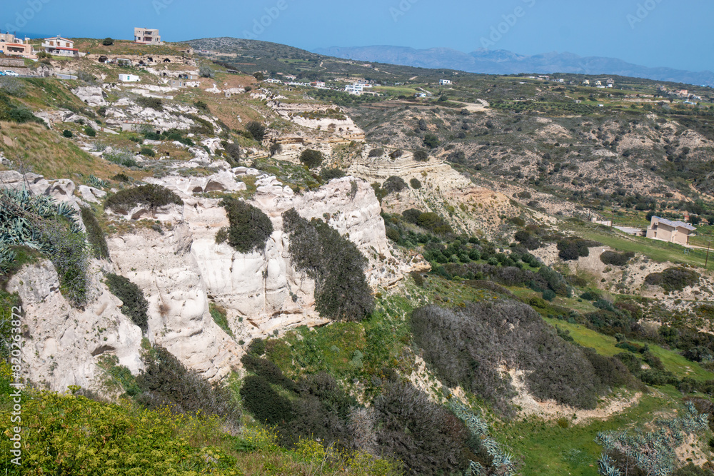 Landscape view of Kastri Island near Kampos town from Castle of Kefalos Kos Island South Aegean Region (Südliche Ägäis) Greece
