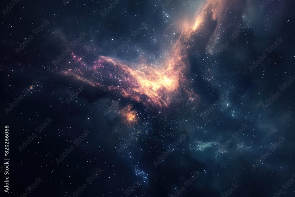 Colorful galaxy with cosmic dust and nebulas Colorful galaxy with cosmic dust and nebulas